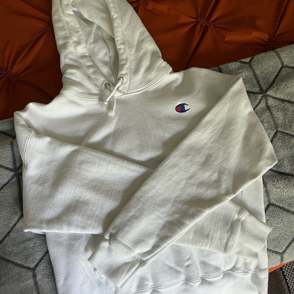White Champion Hoodie
